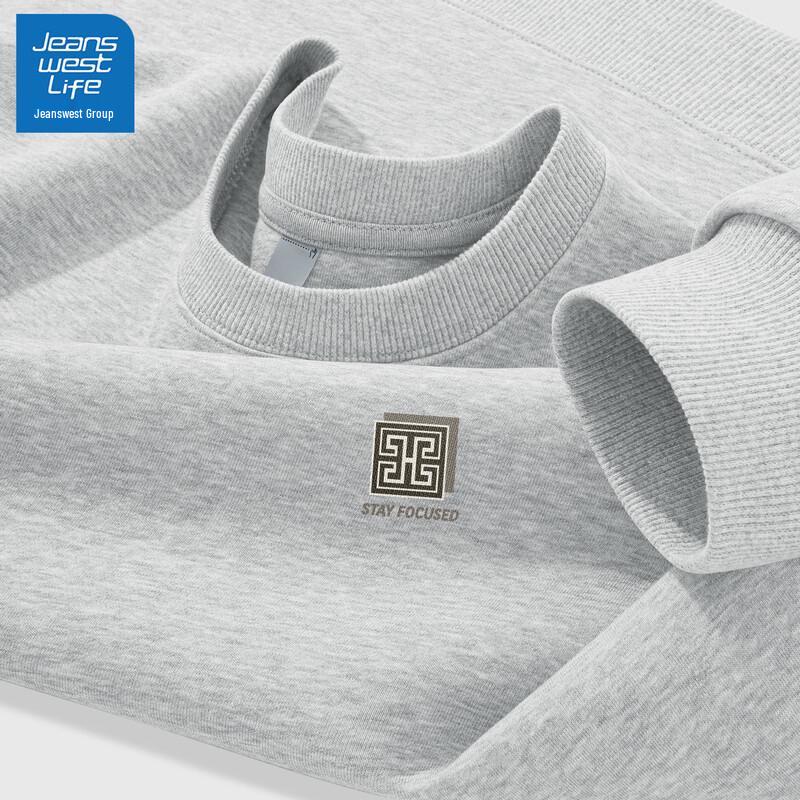 JEANSWEST LIFE Herren American Loose Fit Buchstaben Sweatshirt