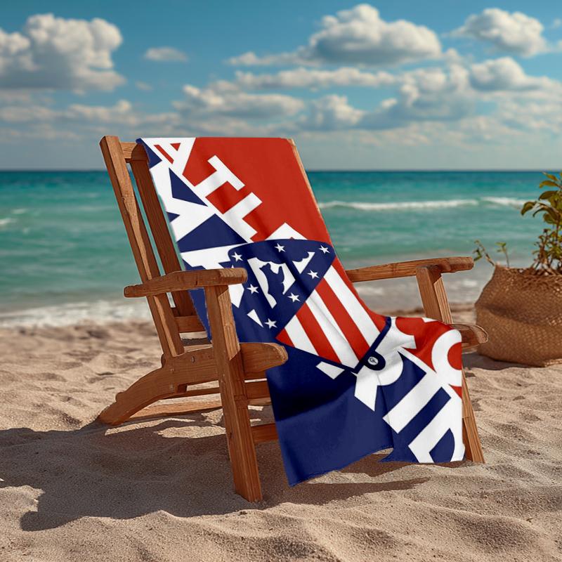 Ultra-Soft Beach Towel with Atlético Madrid Theme,Ideal for Pool - Camping, Diving - Perfect Travel Essential, Vibrant Beach Towel.