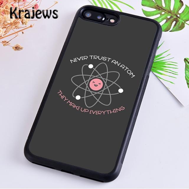 Krajews Atom Science Chemistry Phone Case Cover For iPhone 17 Air 16 15 14 plus 11 12 13 pro max coque Shell Fundas