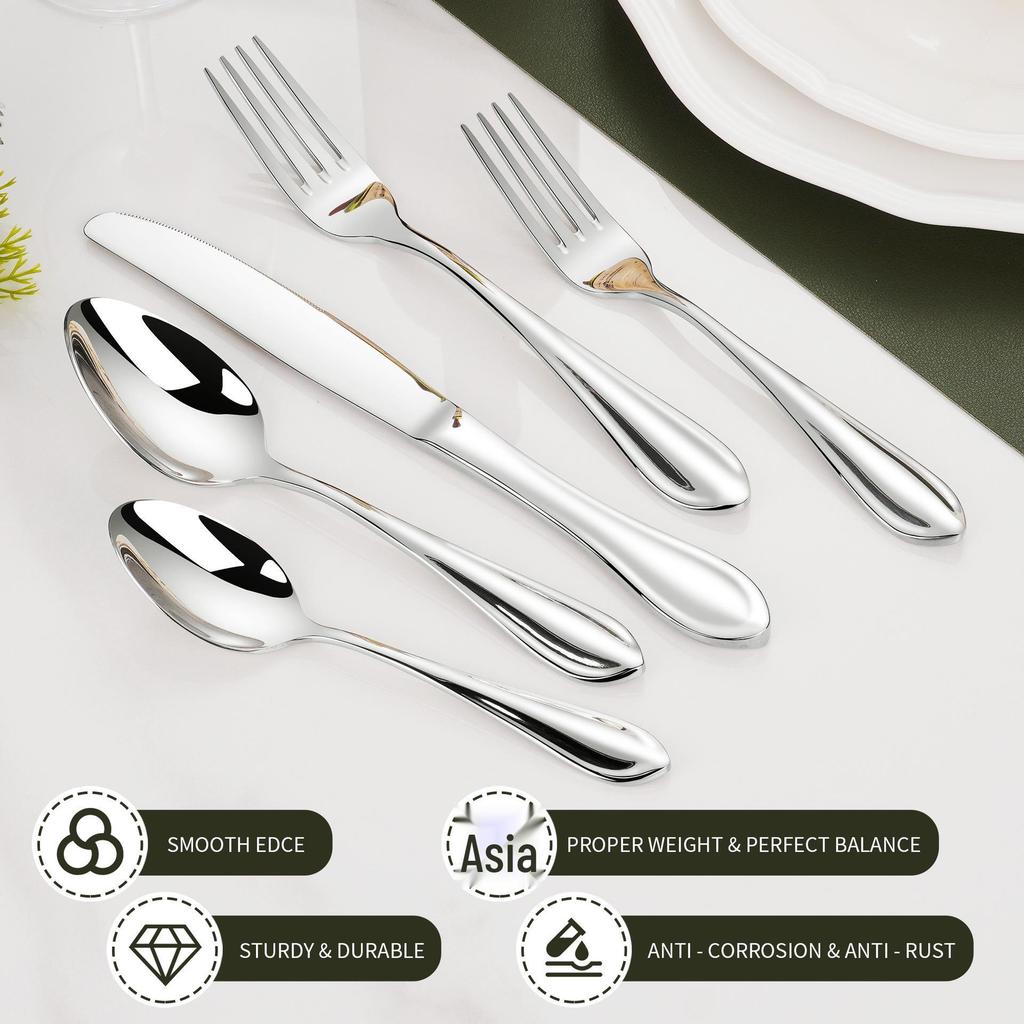 2026 Stylish Stainless Steel Cutlery Set: Thickened Steak Knife, Fork, and Dessert Spoon for Hotels and Western Restaurants