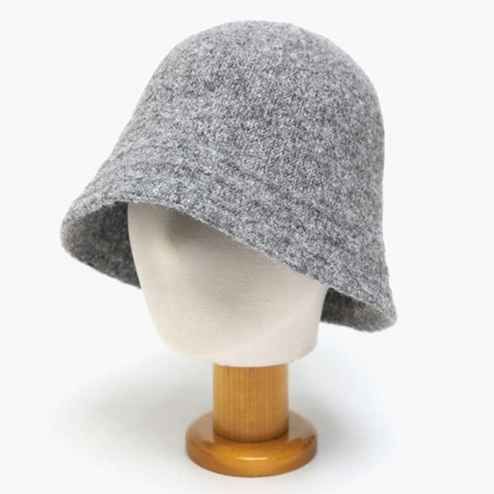 New Arrivals Open Run Black Boucle Knit Bucket Hat