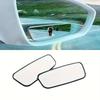1set Car Side Mirrors Blind Zone Mirrors 360 Degree Wide Angle Additional Spherical Dead Zone Mirrors On Regular