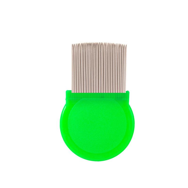 Pet Flea Comb, Cat and Dog Lice Removal Stainless Steel Long-needle Fine-toothed Comb, Pet Hair Comb