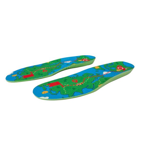 1 Pair Shoe Insoles PU Cushioned with Hidden Pocket for GPS Tracker Breathable Anti-Loss Shoe Inserts for Kids And Elderly