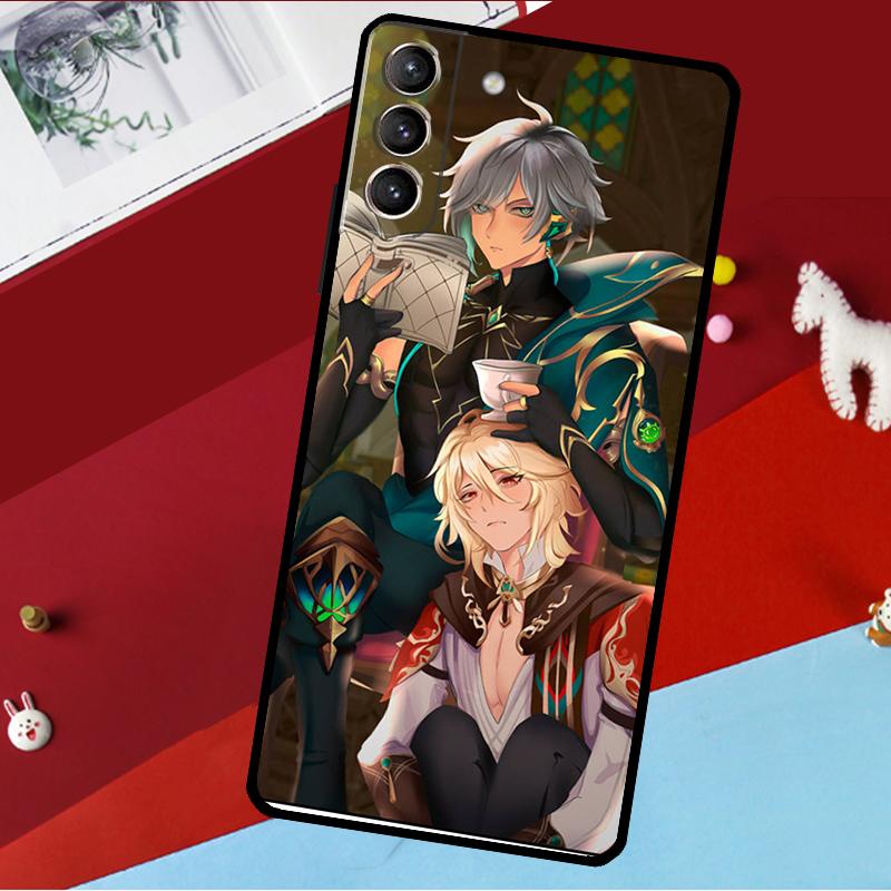 

Genshin Impact Alhaitham Kaveh Funda For Samsung Galaxy S25 S23 S22 S20 S24 Ultra S9 S10 Plus S21 FE S25 FE Phone Case Galaxy S25