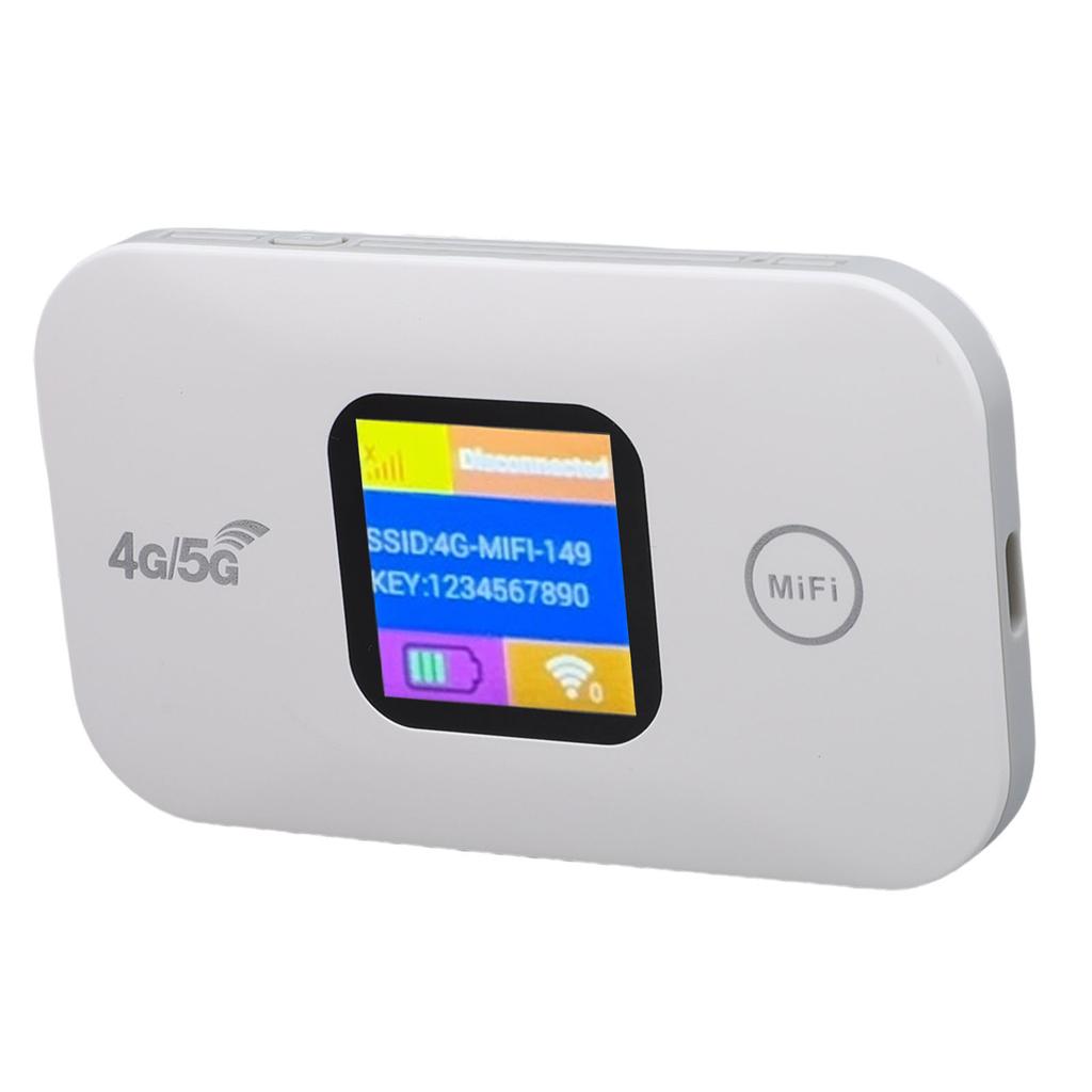 4G Mobile Hotspot Portable LED Display 300Mbps SIM Slot Connect Up to 10 Devices Portable WiFi Hotspot for Travel