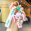 Anime Hatsune Miku Keychain Cute Cartoon Figure Keyring Bag Charm Car Accessory Gift for Fans Cosplay