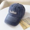 Spring and Autumn New Soft Top Hat Women's Fashion Letter Embroidery Shade Baseball Cap Washed Versatile Cap Men
