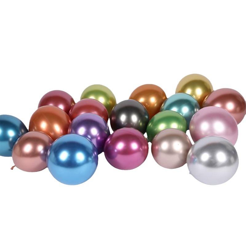 Metal Balloon 5 Inch 10 Inch 12 Inch 18 Inch Metal Chrome Balloon Birthday Wedding Decoration Latex Balloon