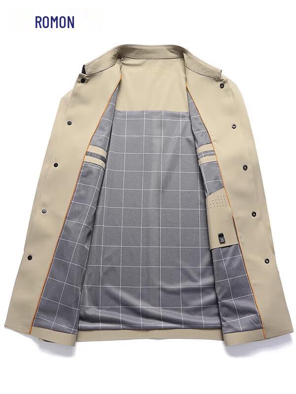 Men's Wool Blend Mid-Length Trench Coat