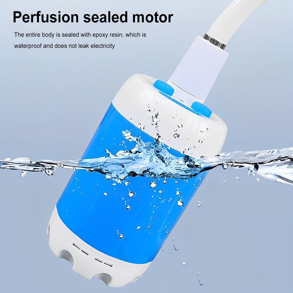 Camping Shower Pump Rechargeable Electric Shower Pump Outdoor Shower Head Sprayer for Outdoor Camping Hiking Travel