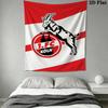 FC KÖLN Wall Tapestry Aesthetic Wall Hanging Printed Fabric Blanket Decorative Tapestries for Bedroom Living Room Home Decor
