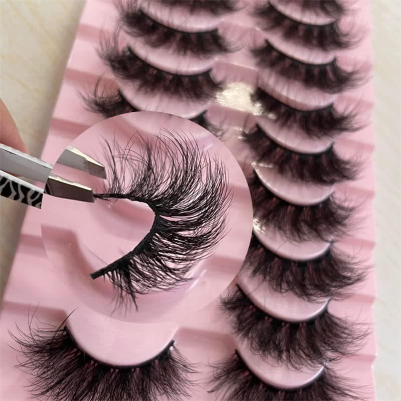 10 Pairs Of Fried False Eyelashes, Makeup 3D Three-Dimensional Exaggerated Thick Barbie Big Eye False Eyelashes 301