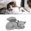 Pet Memorial Statue Resin Sleeping Pet Angel Garden Sculpture For Pet Memorial Gravestone Ornament Angel Cat