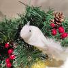 Ogrmar 12Pack Artificial Birds Ornaments Handmade Christmas Artificial Dove Birds with Sequins Clip on Christmas Tree for Xmas Tree Wreaths Garland