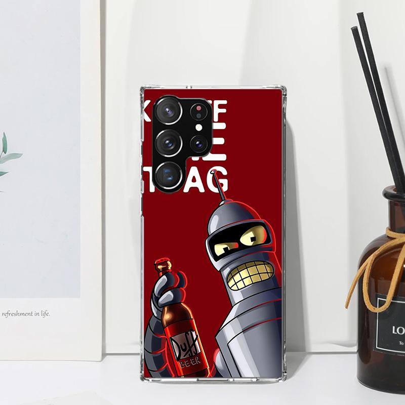 Cartoon F-Futuramas Phone Case For Samsung Galaxy S26 S25 Edge S24 FE S23 S22 Ultra S21 Plus S20 + Art Fundas Back Cover Galaxy