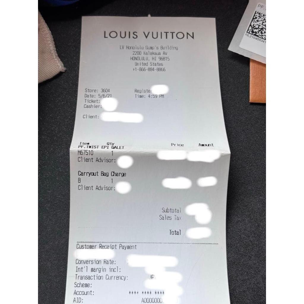 Used LOUIS VUITTON Portefeuille Twist Epi Galle M67510 Good Condition
