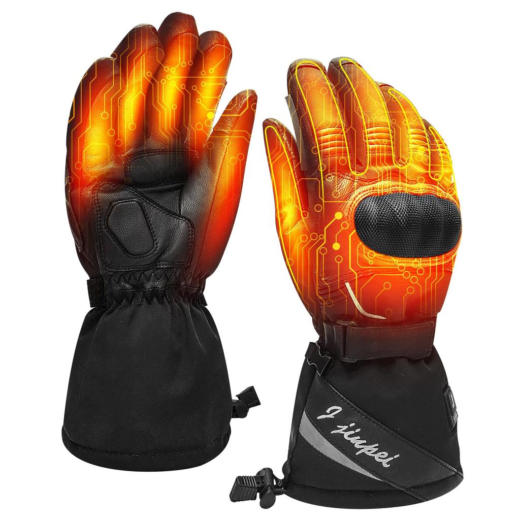 Heated Motorcycle 3000mAh Cold for and Size XXL Gloves, Winter, Rechargeable, Battery, Waterproof, Weather, Motorcycles, Cycling, Fishing, Work,