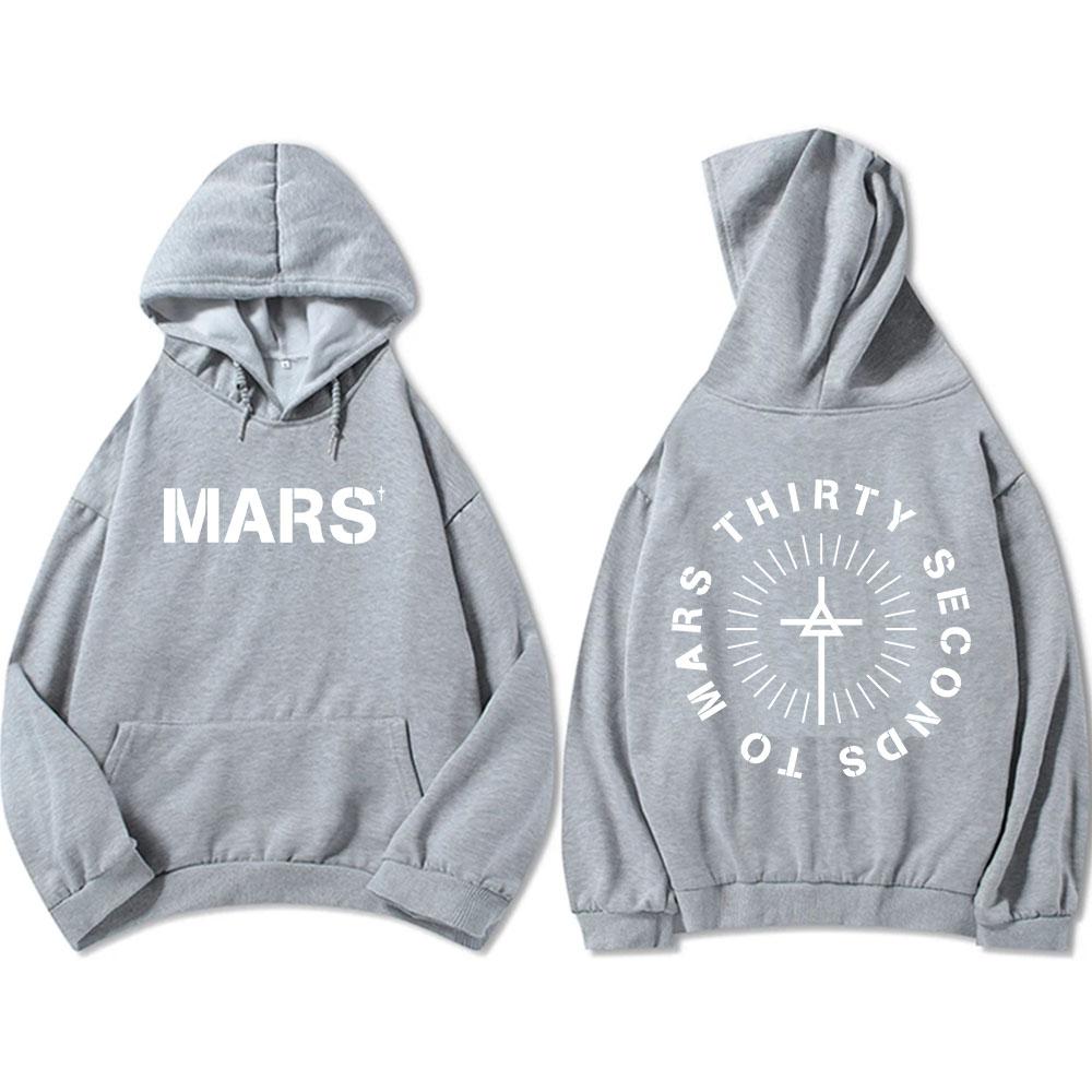 Thirty Seconds To Mars Hoodies Long Sleeve Fashion Hooded Sweatshirts Casual Rock Unisex Streetwear Mens