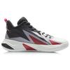 Li Ning Fighting Falcon Basketball Shoes Men's Mid Top White/Turquoise Gray Purple/Ebony Black ABAR093-2