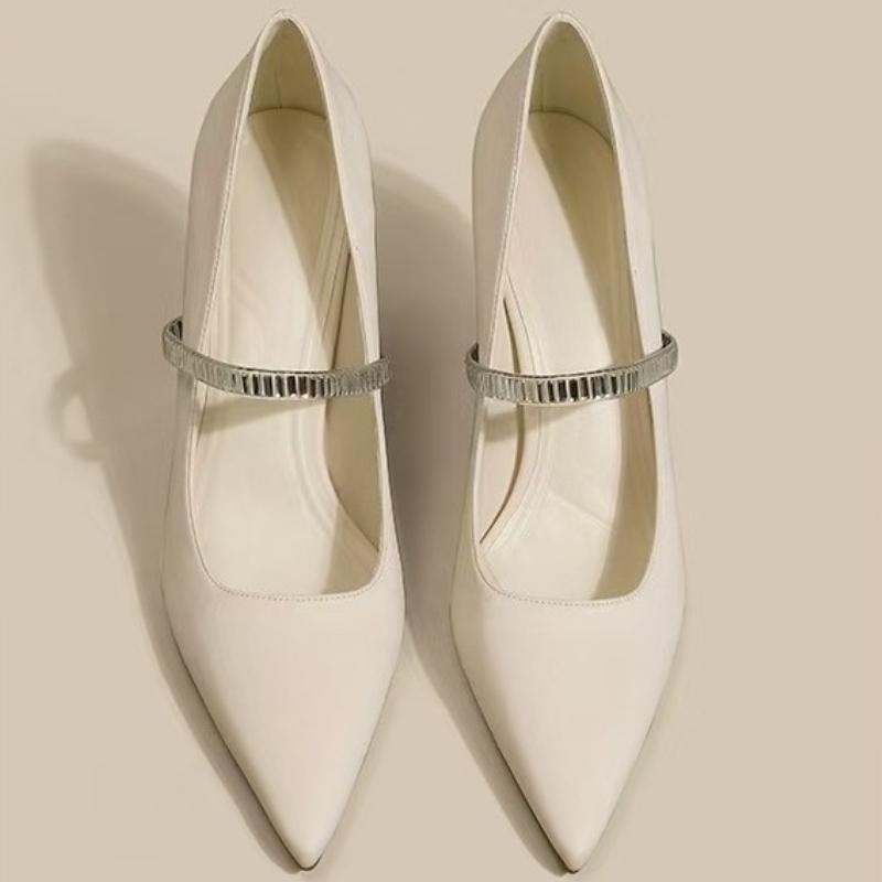 Size 2026 New Pointed Stiletto Heel Pumps Women Shoes Small Size Shallow Mouth Commuting Thin Heel Black Work Shoes
