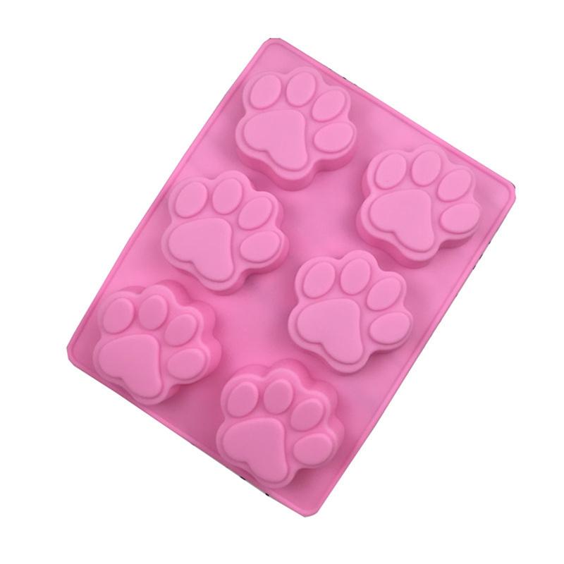 Silicone Chocolate Mold Cat Dog Paw Chocolate Baking Diy Tools Non-Stick Silicone Cake Mold Jelly And Candy Mold Cake 3D Mold