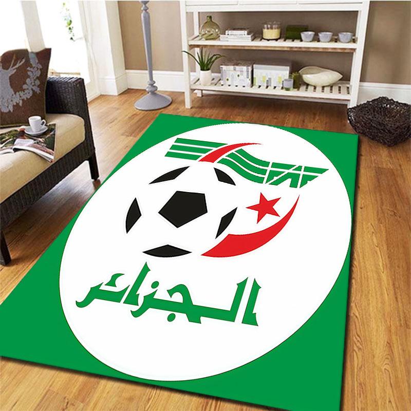 Algeria National Football Carpet Rug for Living Room Bedroom Home Sofa Decoration,Kids play Non-slip Floor Mat