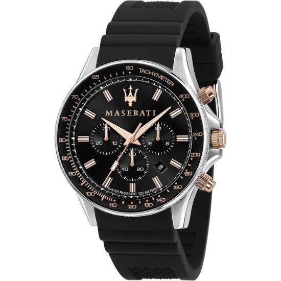 

[Maserati] Maserati Men s Wristwatch$44 \text{ mm}$ | Men s Style | Chronograph | Water Resistant