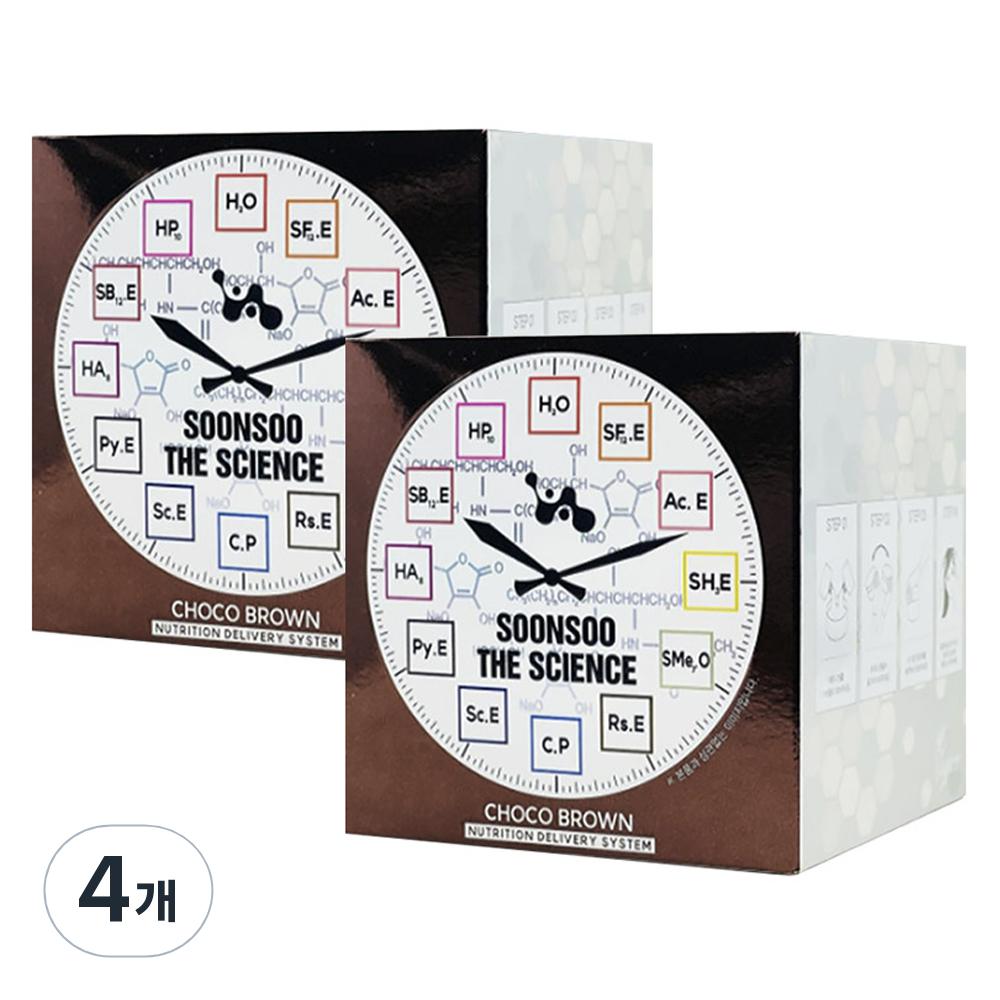 

soonsoo the science hair dye, chocolate brown, 4 packs