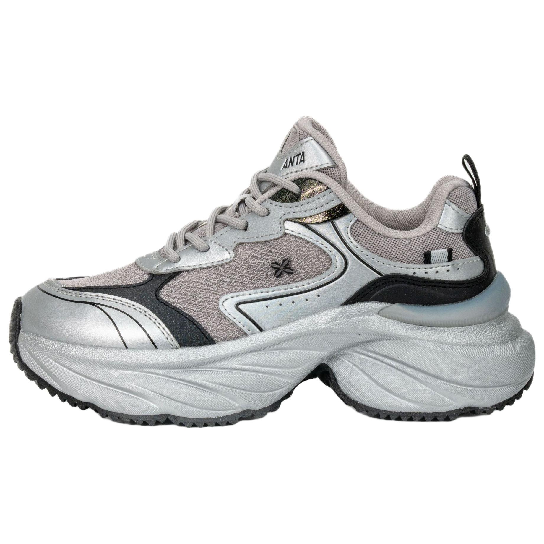 

Anta Cloud Rise Простые Удобные Модные Прочные Дышащие Низкие Кроссовки для Папы Женские кроссовки Серый Серебристый Черный 122538882R-2 36