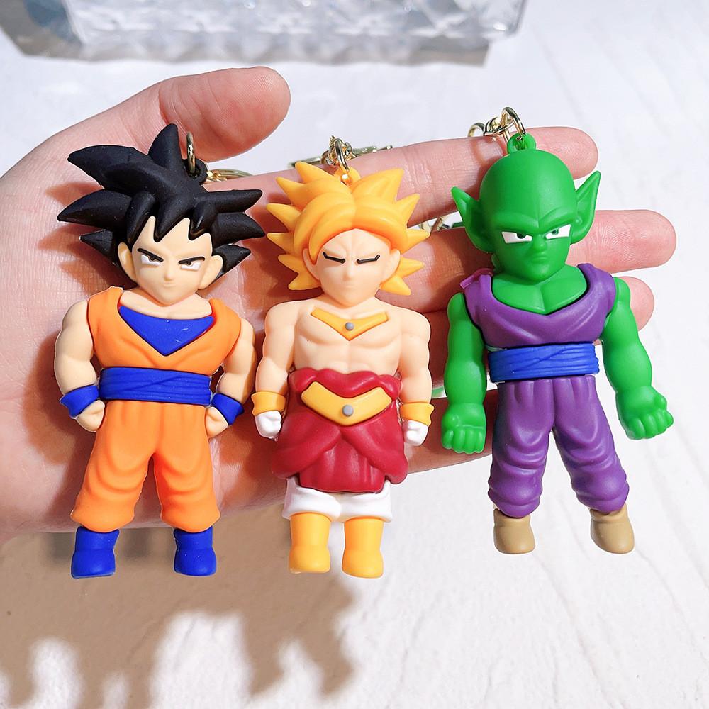Adorable Sun Wukong Dragon Ball Keychain Anime Car Bag Charm Silicone Gift