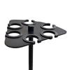 Durability On-Stage Multi Mic Holder Microphone Tray with AntiSlip Plastic Pad for Up To 8Mics Secure &Neat Storage