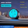Solar Car Digital Clock Date Thermometer Lcd Luminous Display For Dashboard Clock Car Interior Adhesive Interior Accessories