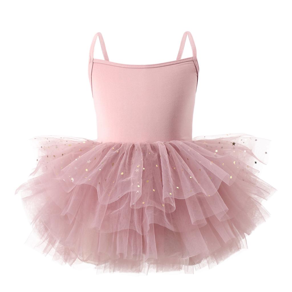 Girls Dress Sleeveless Leotard for Toddlers