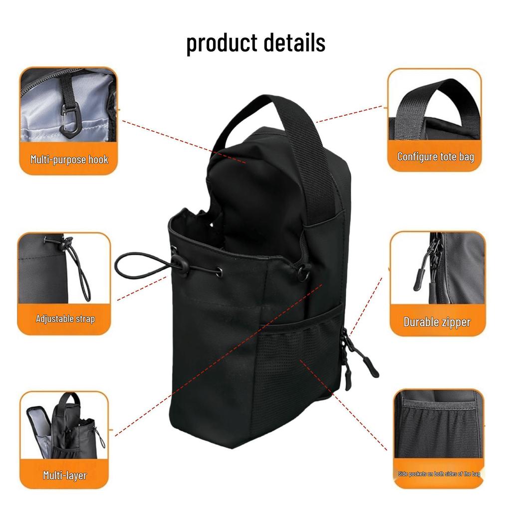 Transgraniczna torba na magnetyczną butelkę na wodę do fitnessu: Duża torba Crossbody na siłownię dla mężczyzn