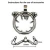 Ergonomic Stainless Steel Stealth Lock Male Chastity Device,Cock Cage,Penis Lock,Cock Ring,Chastity