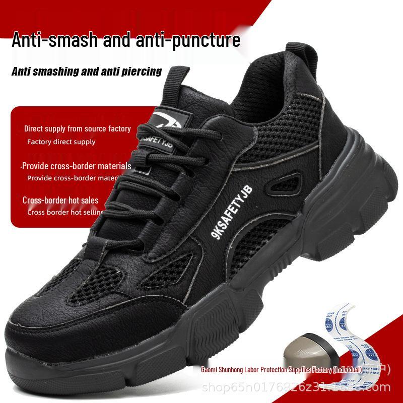 All-Season Steel Toe Cap Safety Shoes: Anti-Smash, Anti-Puncture, and Slip-Resistant Work Shoes for Comfortable Protection.