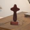 Magnetic Base Crosses Figurine Portable Crucifix Sculpture Wood Cross Statue  Living Room