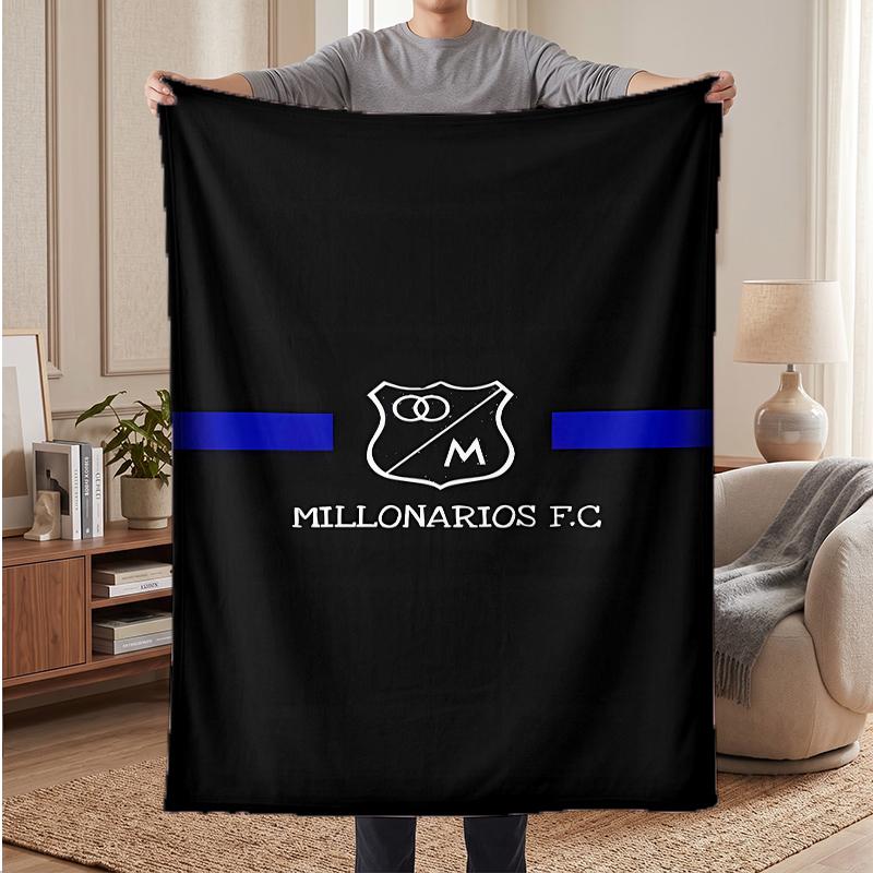 Millonarios FC Soft Warm Flannel Blankets Comfortable Blanket for Home Decoration Gifting