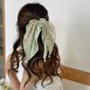 Pearl Drop Chiffon Ribbon Scarf Hair Band