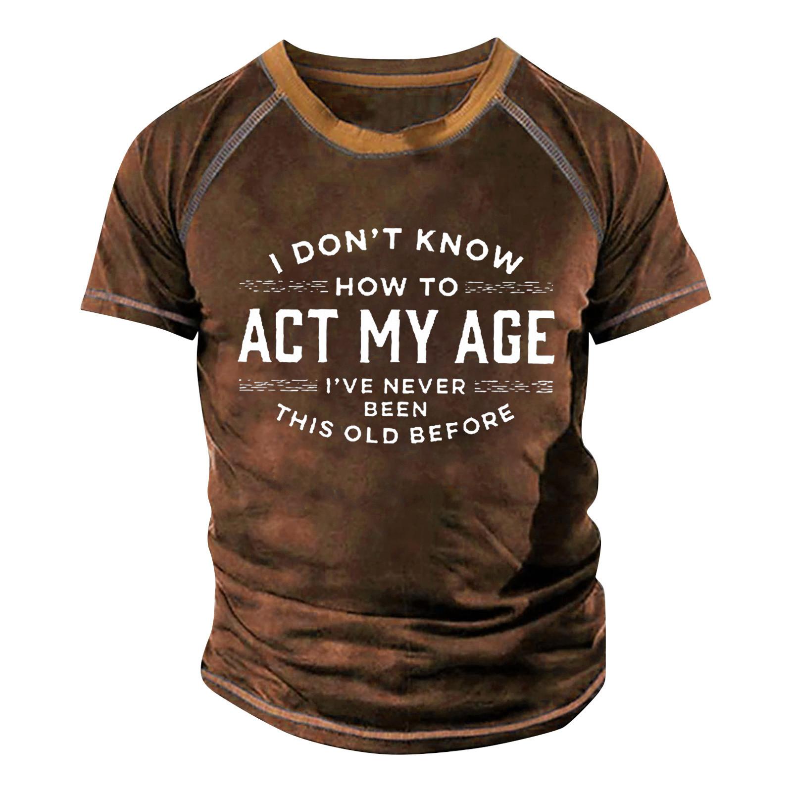 Мужская футболка реглан в стиле ретро с коротким рукавом и круглым вырезом с буквенным — фото 6