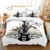 Rock Guitar Bedding Set Single Twin Full Queen King Size Polyester Bedroom Duvet Cover Aldult Kids Comforter Quilt Cover Set