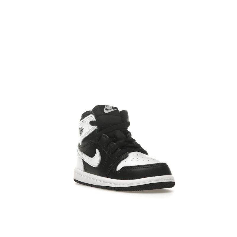 Air Jordan 1 Retro High OG TD Schwarz Weiß 2.0 Babysneakers FD1413-010