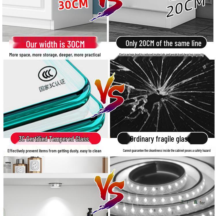 Nail & Beauty Salon Glass Display Cabinet