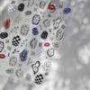 1pcs 5D Colorful Rhinestones Pumpkin Ghost Nail Art Halloween Stickers Adhesive Transfer Nail Decoration Decals Accessory