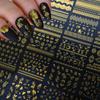 Exotic Egyptian Cat Set Nail Art Sticker Simple Solid Color Egyptian Cat Bronzing 30 Small Set Nail Decoration