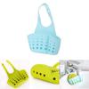 Versatile Kitchen Sink Soap Sponge Holder With Adjustable Strap For Easy Organizing