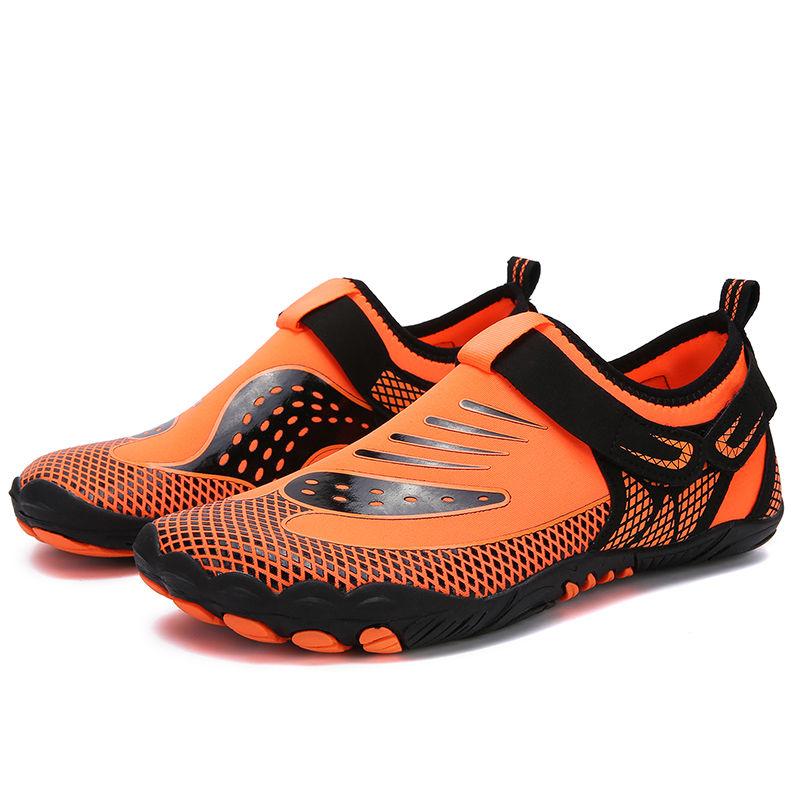 

Мода Мужчины Женщины Вода Обувь Босиком Мягкая Пляжная Обувь Быстросохнущие Походные Спортивные Сандалии Легкая Обувь для Тренировок на Открытом Воздухе Пара 35-46 46 оранжевый
