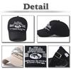 Baseball CZA419 [White Fang] Hat, Cap, Cap, Embroidered, Casual, Stylish, Outdoor, Men's, Women's, (Black)