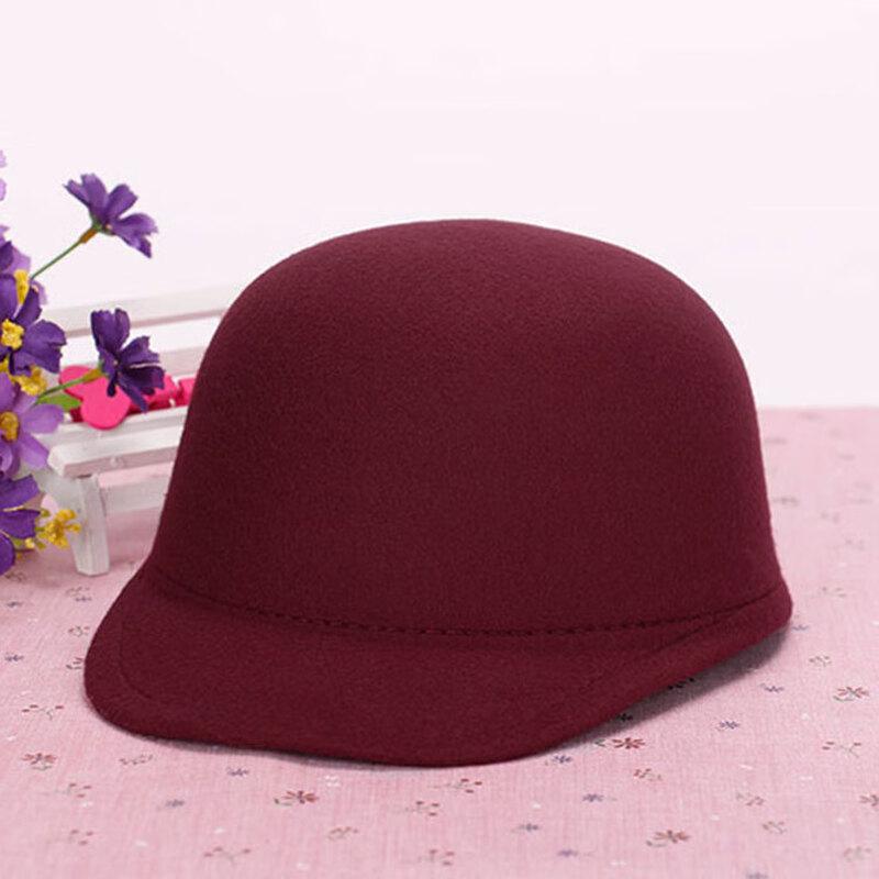 Zhenyueqi Parent-Child Imitation Wool Felt Fedora Hat